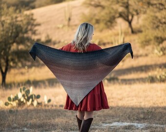 Haakpatroon omslagdoek Serenity – driehoekige mini C2C-sjaal (pdf)
