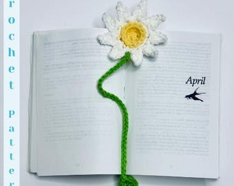 Darling Daisy Crochet Bookmark Pattern - Quick Crochet Pattern - Easy Crochet Pattern  - Crochet Bookmark - Bookmark Tutorial