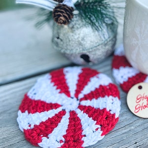 Peppermint Candy Coaster Coaster CROCHET PATTERN image 8