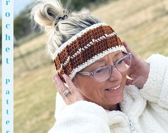 SASSy Swirls Ear Warmer Crochet Pattern - Quick Crochet - Easy Crochet Pattern - Ear Warmer Crochet - Cozy Crochet