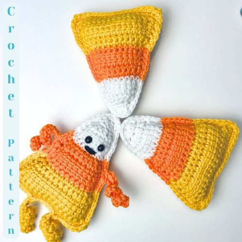 30 Candy Corn Crochet Patterns to Sweeten Your Autumn Decor 33 Quick Candy Corn Ornament Pattern
