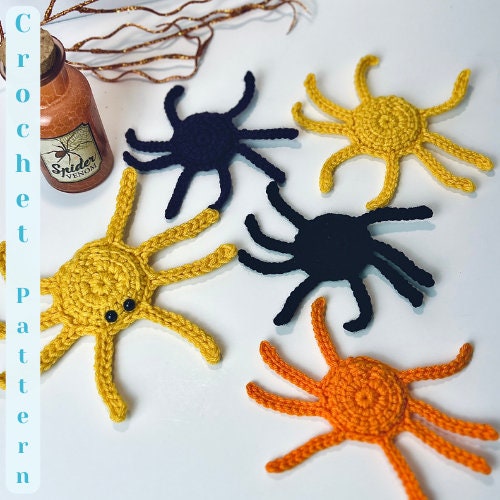 Spooky Spider Crochet Ornament Pattern