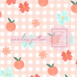 Blue and Pink Bow Quilt Seamless Pattern, Patchwork Digital Paper (Digital Download)