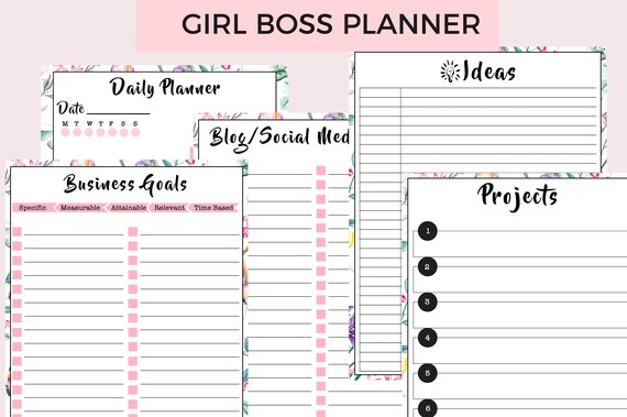 Girl Boss Digital Business Planner Printable | Etsy