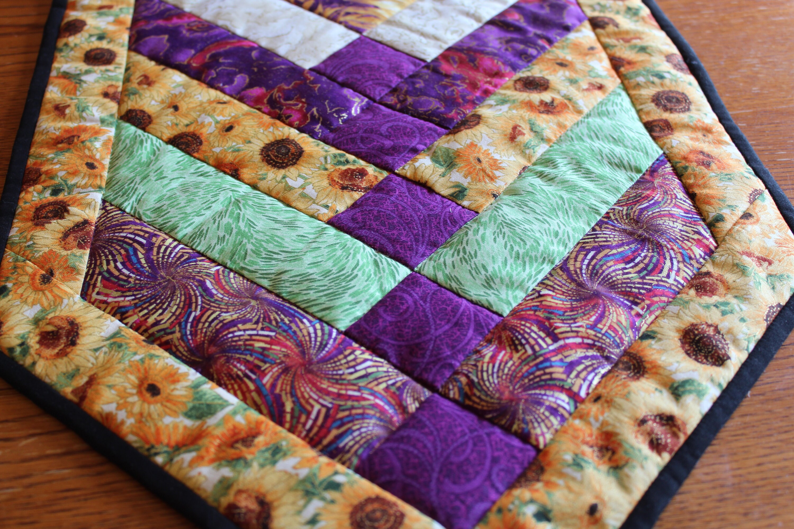 Sunflower Table Runners a Quilted Spring Runner That Will Etsy