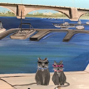 Custom Painted Mailboxes, Animals On A Mailbox, Whimsical Art, Uniquely Painted Mailbox, Creative Mailboxes, Nautical Mailbox, Personalized