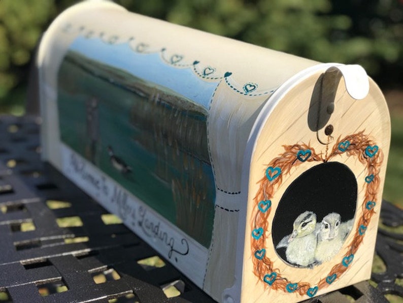 Custom Mailboxes Wildlife Art Duck Painting on Mailboxes Etsy