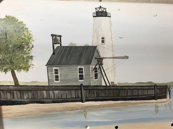 Leuchtturm Postfach Bemalte Briefkasten Benutzerdefinierte Etsy