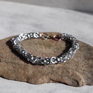 Chainmail Bracelet - Square Wire Byzantine Weave