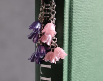 Floral Spring Bluebells Charm Bookmark