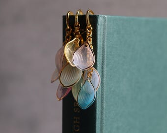 Gilded Petals Metal Charm Bookmark