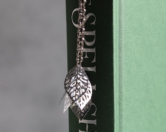 Metal Falling Leaves Autumn Inspired Bookmark
