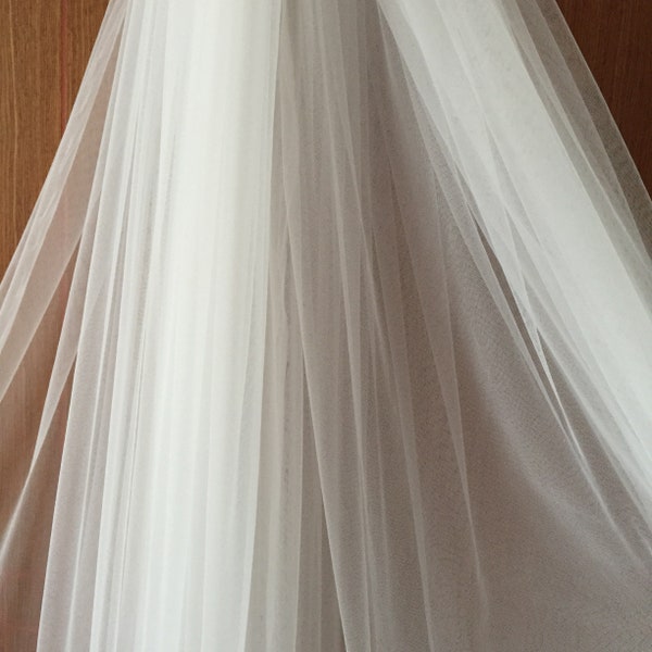 3 Meters Wide Soft Illusion Tulle For Bridal Veil and Wedding Dress