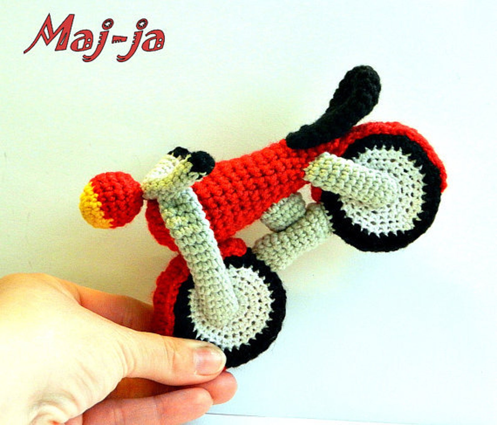 Motorcycle Amigurumi PATTERN Crochet Harley Davidson Motorbike Etsy