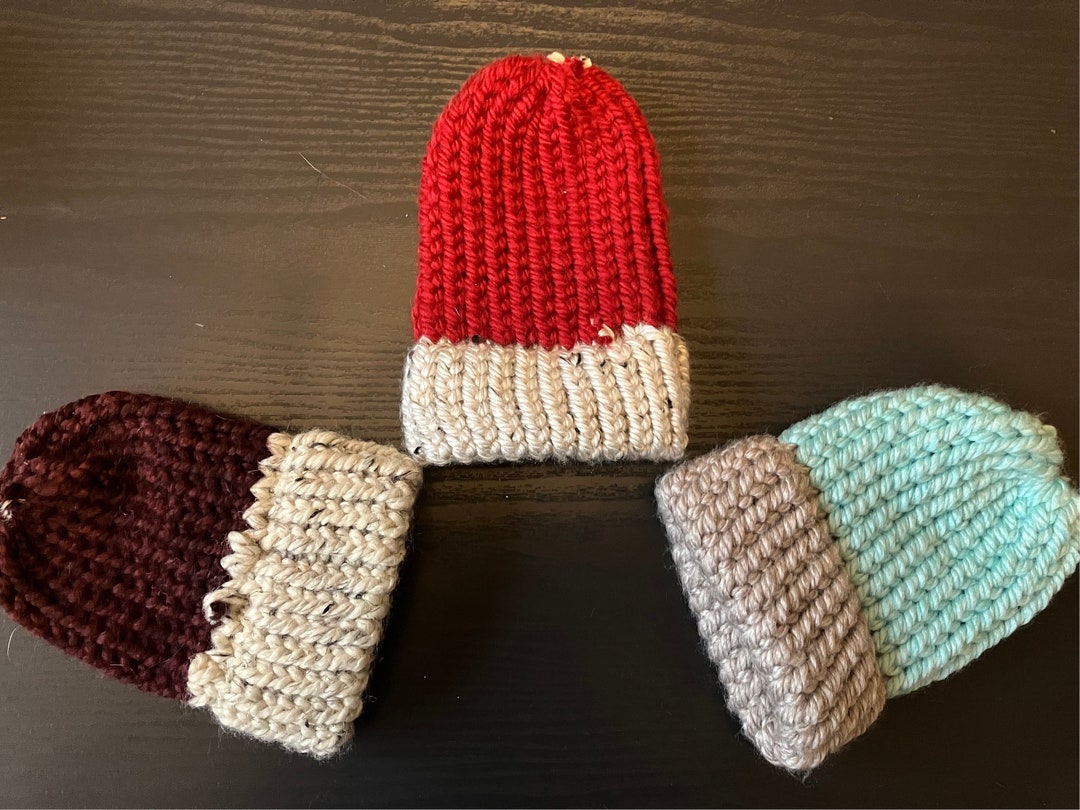 Handmade Baby Hats and Blanket Bundle Etsy