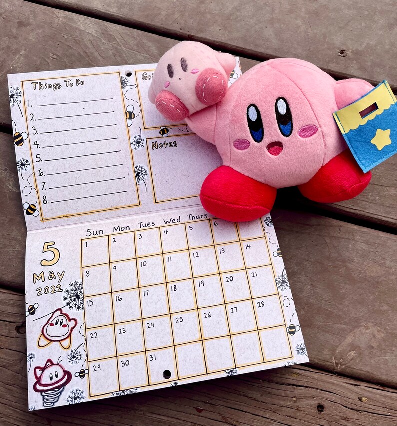 Kirby Calendar Etsy