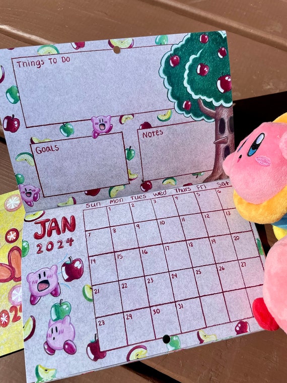 Kirby Fruit Calendar - Etsy