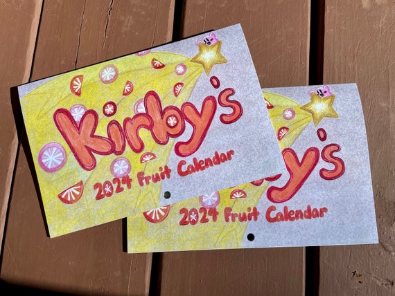 Kirby Fruit Calendar - Etsy