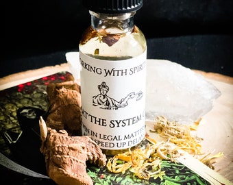 Beat The System Oil - To Overcome The System When The System Wants To Get You -Hoodoo