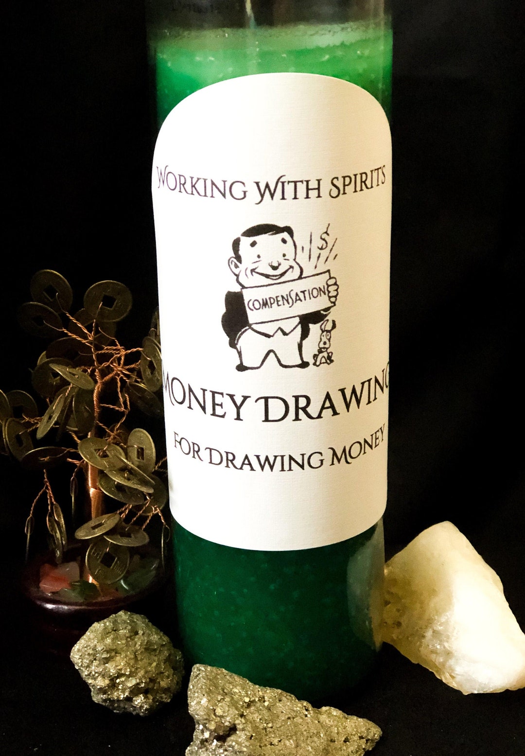 Money Drawing 7 Day Fixed Candle to Draw Money and Opportunity Etsy