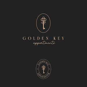 Premade broker logo, Real estate logo design, Luxury logo, Key logo, Premade logo design for real estate agent