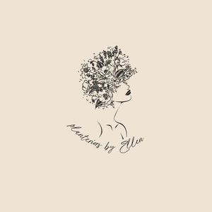 Florist logo Blooming head logo Event planner logo Floral logo Farm logo flowers Premade florist logo Branding logo - Unique logo, Exclusive