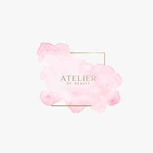 Aquarell Logo, Vorgefertigtes Logo-Design, Beauty Logo, Event-Planer Logo, Boutique Logo, Kosmetik Logo