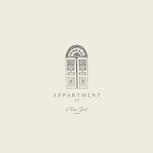 Boutique logo design Flower shop logo Florist logo Vintage door logo Realtor logo Interior logo design Premade logo design Home logo