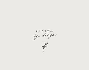 Custom logo design - Signature logo, Sketch logo, Organic hand-drawn logo design, House logo, Branding Florist logo, Event planner logo