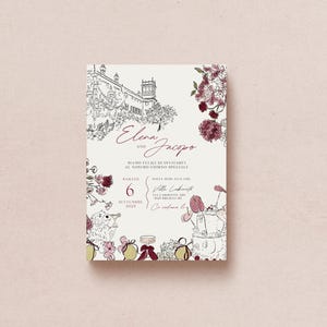 Elegant Wedding Invitation - Unique Custom Design for Your Special Day image 7