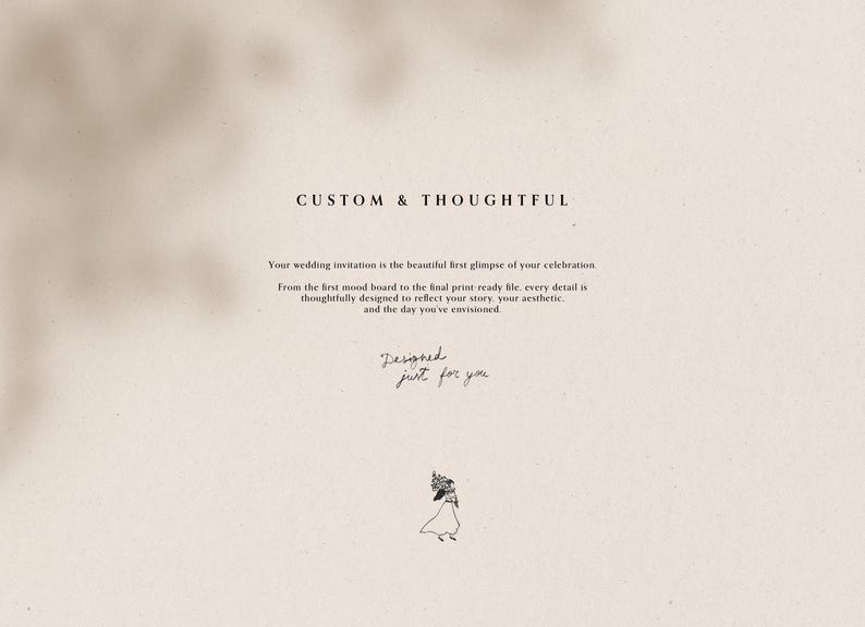 Elegant Wedding Invitation - Unique Custom Design for Your Special Day image 5