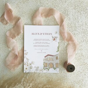 Modern Custom Wedding Invitation Suite - Tailored Design for Your Love Story