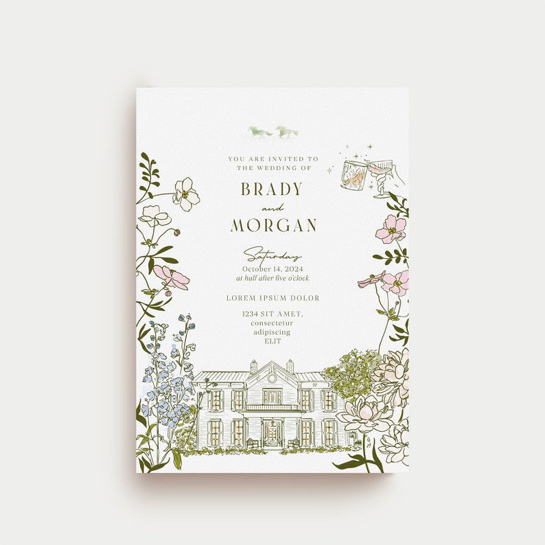 Elegant Custom Wedding Invitation Design - Personalized Just for You