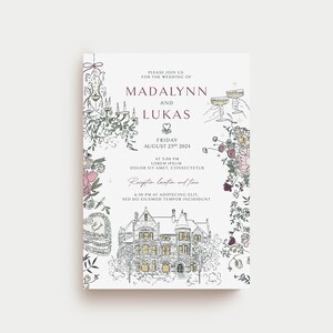 Elegant Custom Wedding Invitation Design - Personalized Just for You