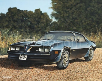 Pontiac Firebird Trans Am Classic Car Metal Wall Art 3 Sizes To Choose From