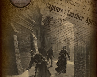 Jack The Ripper Original 1888 Penny 8"x 6" Metal Plaque Rare Gift Own a Piece  of Victorian History