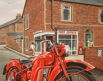 BSA Bantam D1 GPO Motorbike Metal Art 3 Sizes To Choose From