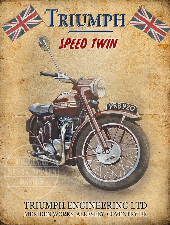 BSA MOTORCYCLES SOLD HERE METAL SIGN.VINTAGE BRITISH BSA MOTORCYCLES.A3