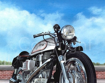 Norton Manx British Motorbike Metal Wall Art 3 Sizes To Choose From