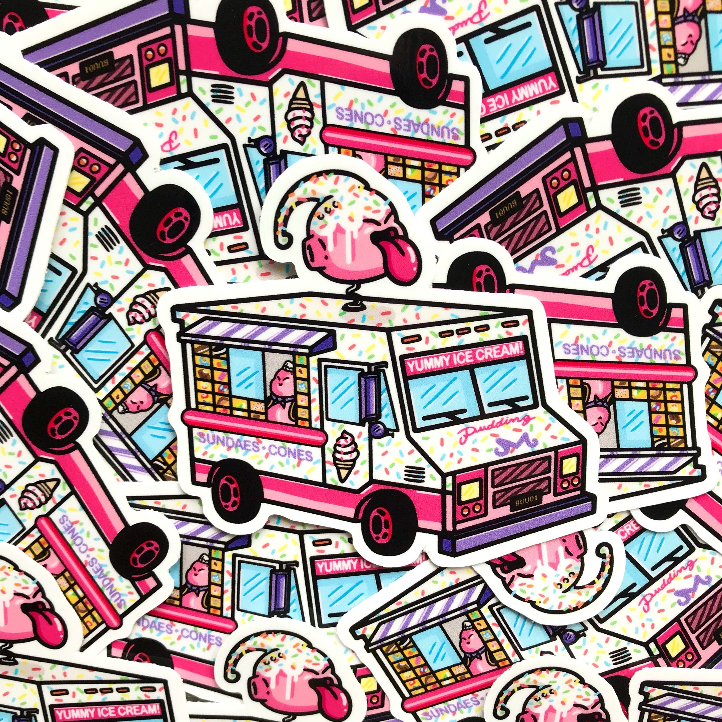 Vinyl Sticker Majin Buu Dragon Ball Z Ice Cream Truck | Etsy