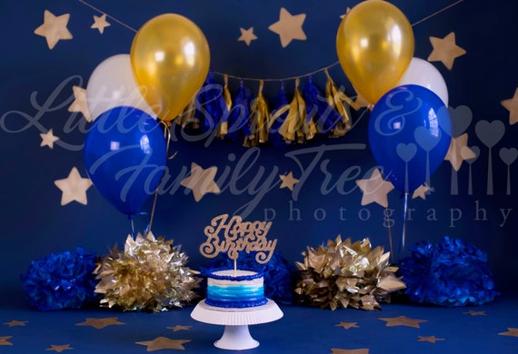 Blue & Gold 1st Birthday Decor Kit  First birthday decorations boy, Boy birthday  decorations, 1st boy birthday