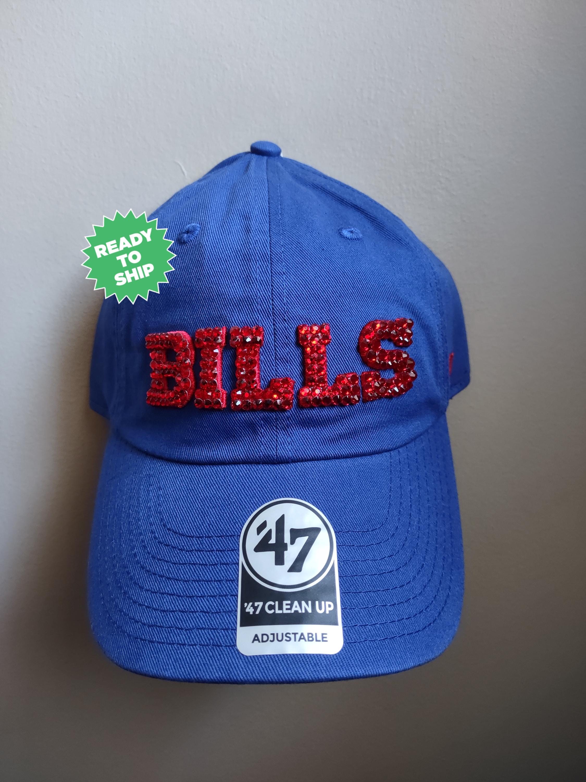 BUFFALO BILLS FOCO Cap with Custom Bling On Logo Buffalo Bills Rhinestone Logo Denim Casual Cap FOCO main image 2