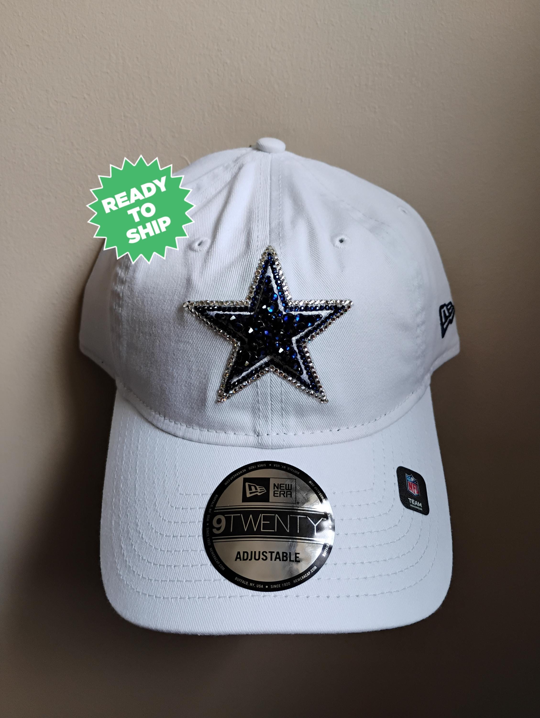 Official Dallas Cowboys baseball hat hand crafted with European crystals! New! Rhinestone Dallas Cowboy Baseball Caps - Etsy main image 2