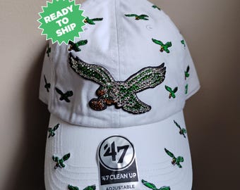 Rhinestone Eagles Trucker Hat (maroon/burgundy) - Etsy display picture 1