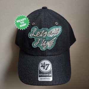 47 Philadelphia Eagles Black Sequin Cap featuring an embroidered sequined logo Philadelphia Eagles  main image 3