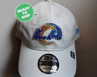LA RAMS Black Bling Hat: Hand-jeweled SWAROVSKI Crystals  display picture 3