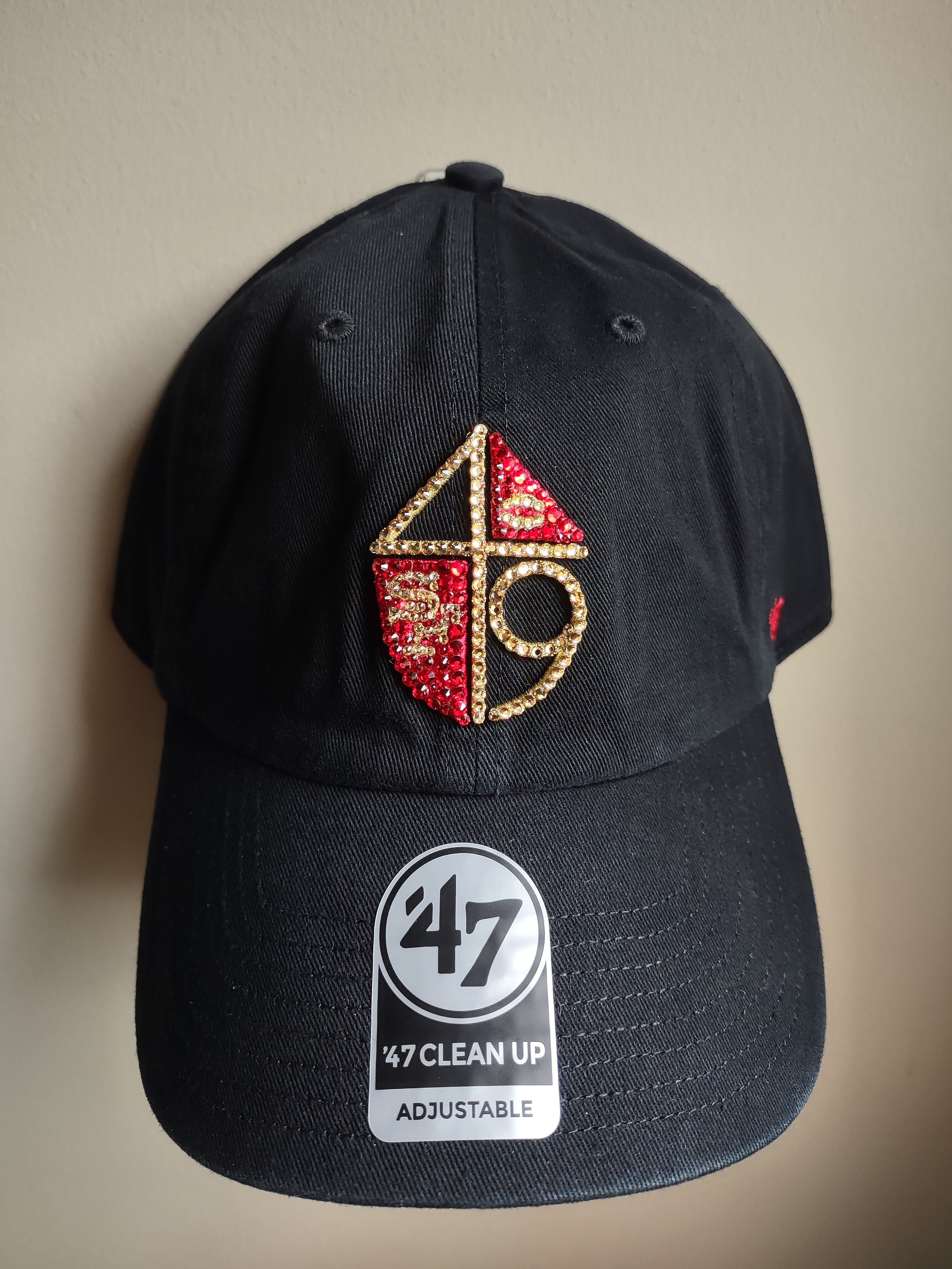 Bling Crystal San Francisco 49ers Legacy Retro Black  display picture 3