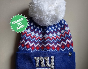 Bling Crystal New York Giants Camo Adjustable Hat | NFL  display picture 1