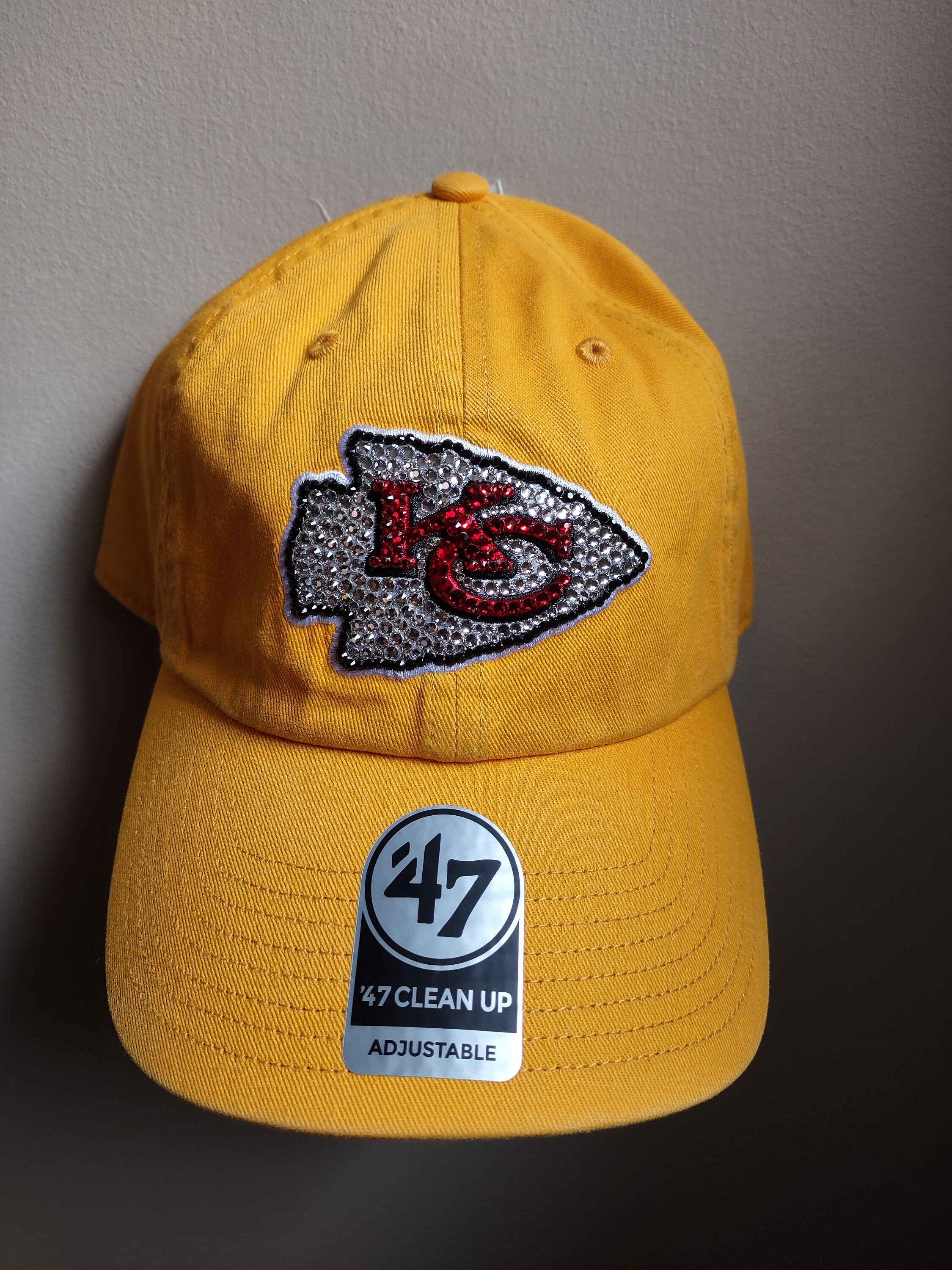 Custom made KC Chiefs Bling Cap Kansas Chiefs Bling Hat - Etsy main image 3