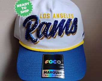 Bling Crystal Los Angeles Rams Pink & Rose Gold Adjustable  display picture 1